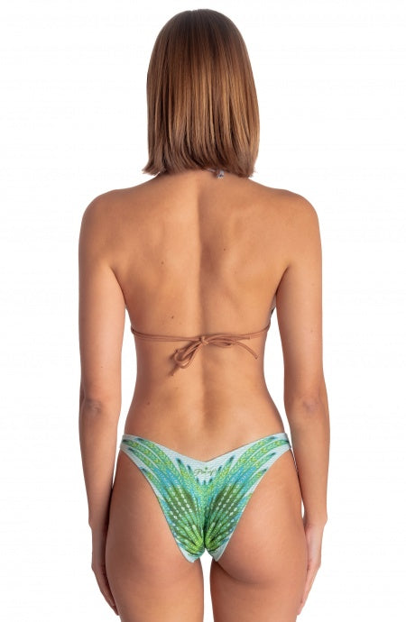 PIN-UP BIKINI TRIANGOLO IMBOTTITO CON BORCHIE STAMPA WINGS