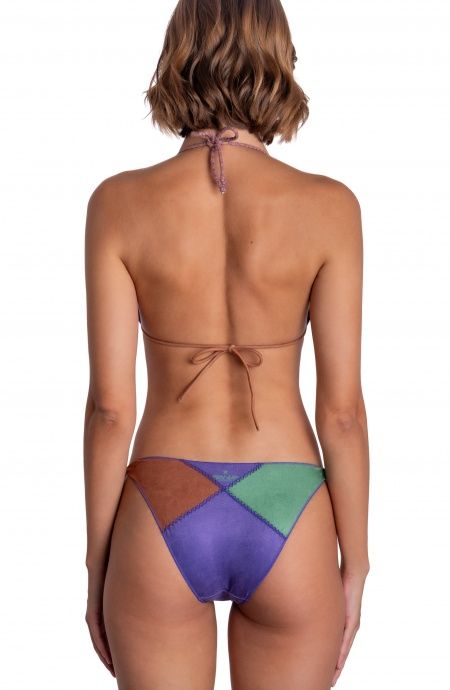 PIN-UP BIKINI TRIANGOLO IMBOTTITO DAINETTO PATCHWORK