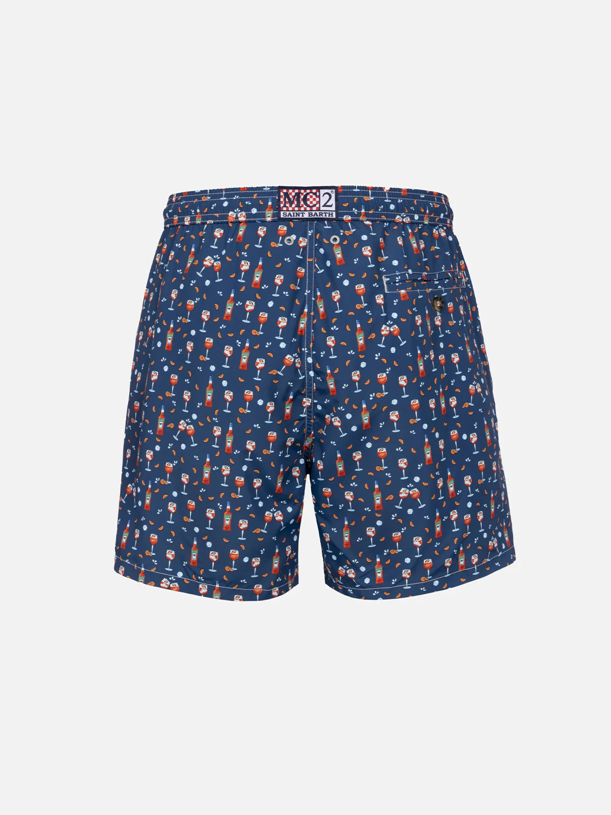 MC2 Costume da bagno da uomo in tessuto leggero Lighting Micro Fantasy con stampa Aperol Spritz | EDIZIONE SPECIALE APEROL