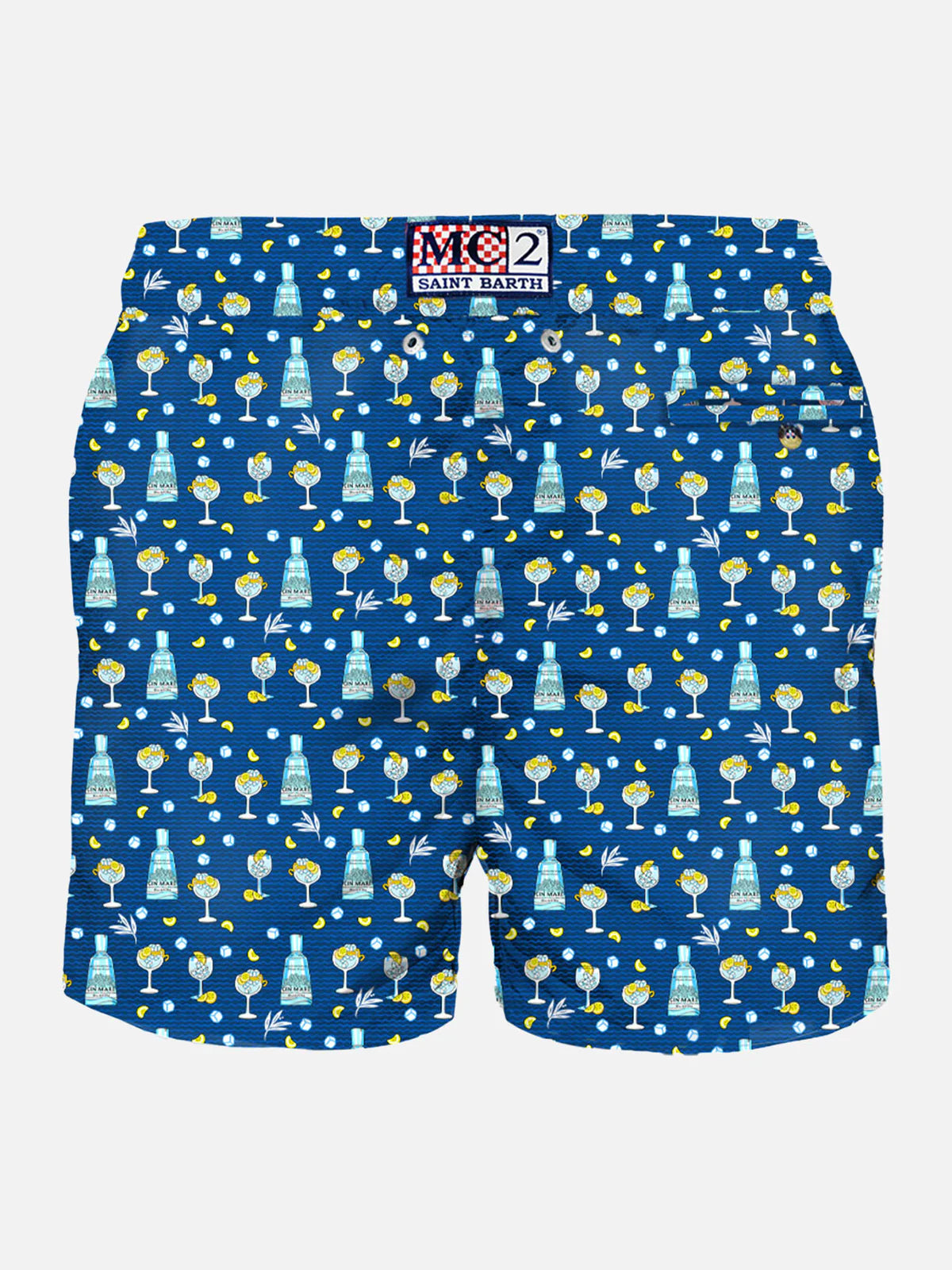 MC2 Costume da bagno da uomo in tessuto leggero Lighting Micro Fantasy con stampa Gin Mare | GIN MARE EDIZIONE SPECIALE