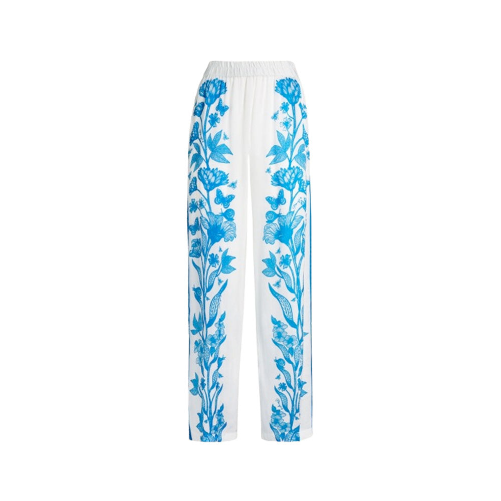 Pin-Up Pantaloni Viscosa Satin Principe Azzurro