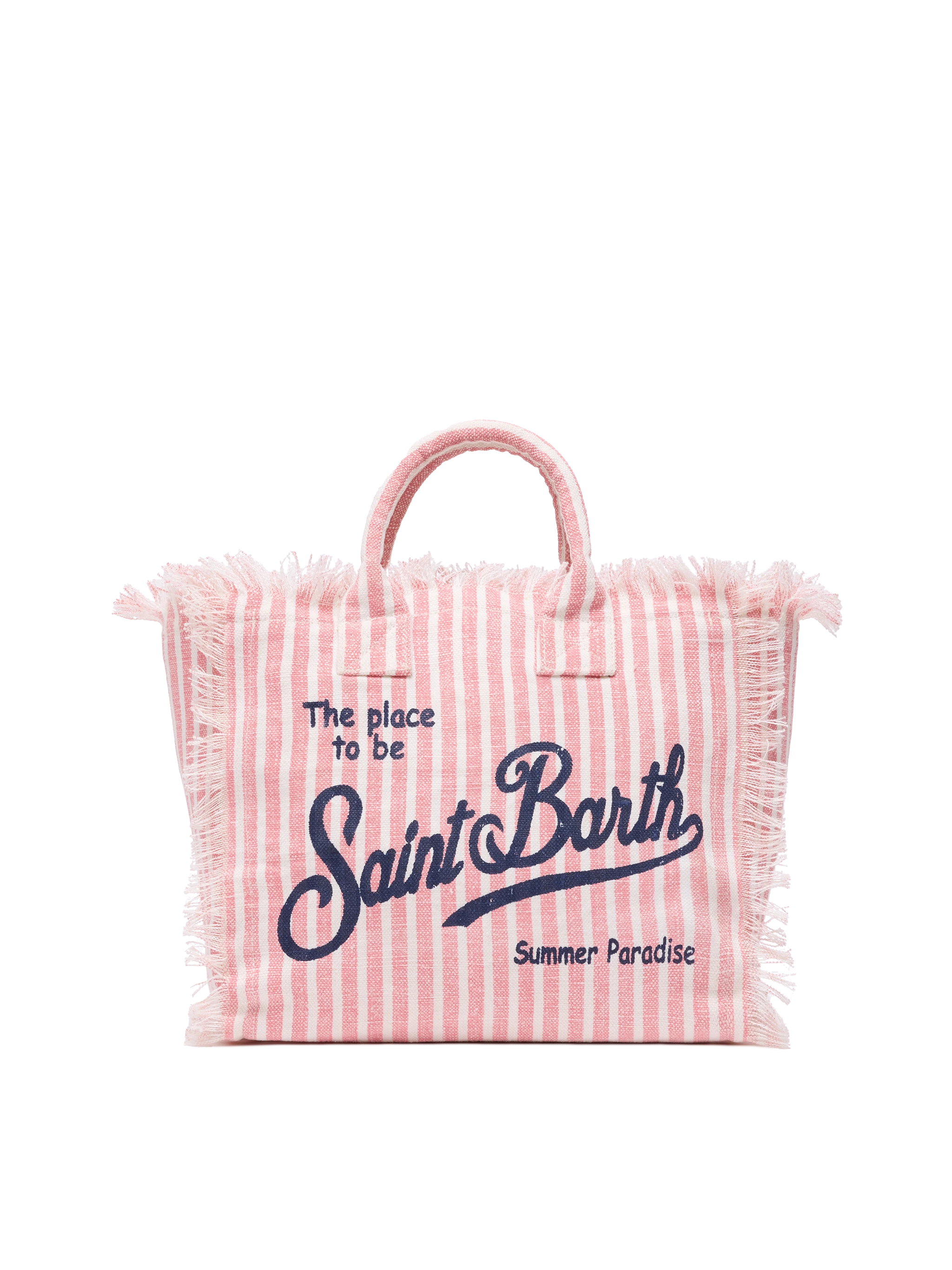 Borsa Saint Barth Canvas a righe