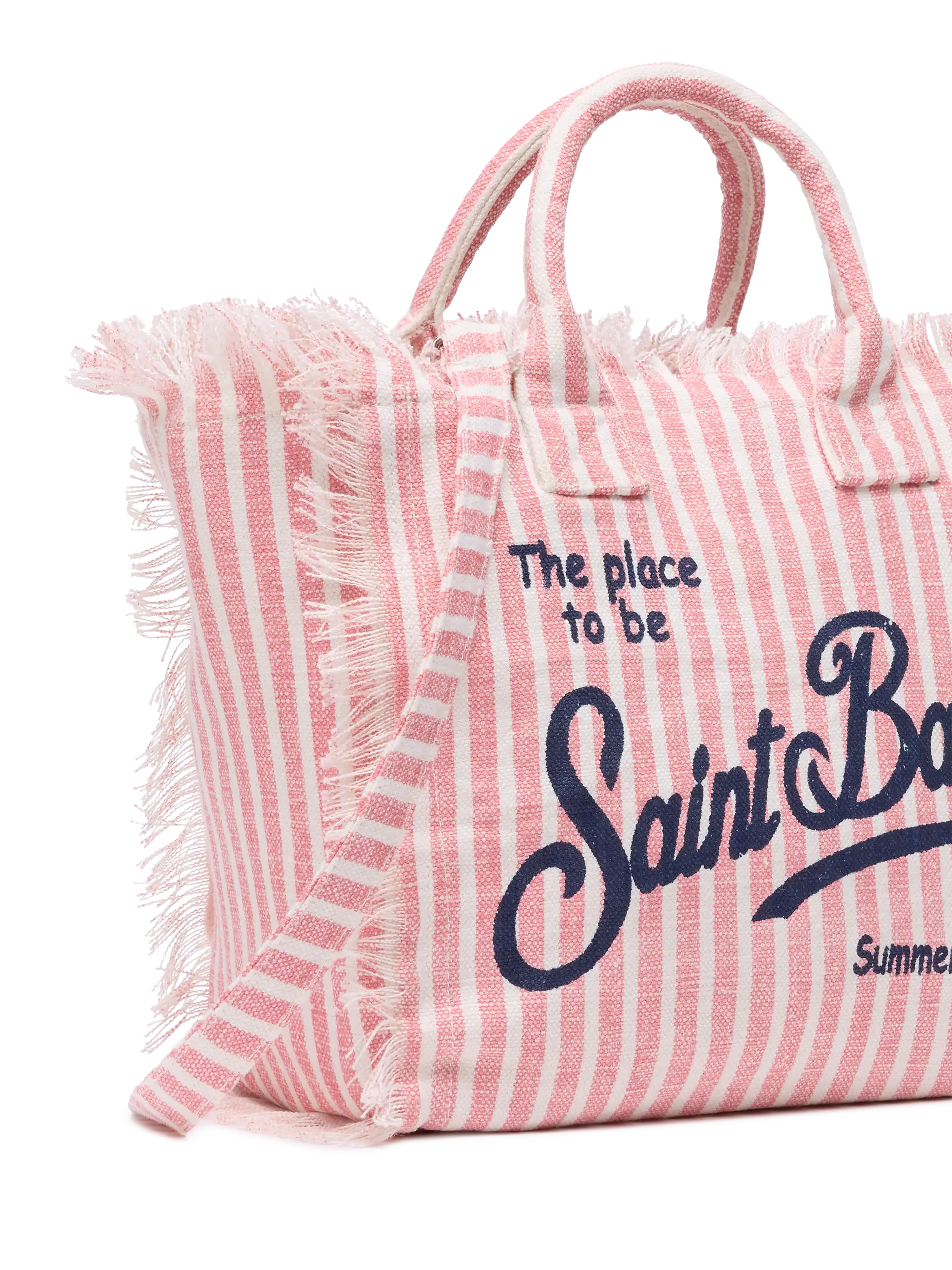 Borsa Saint Barth Canvas a righe