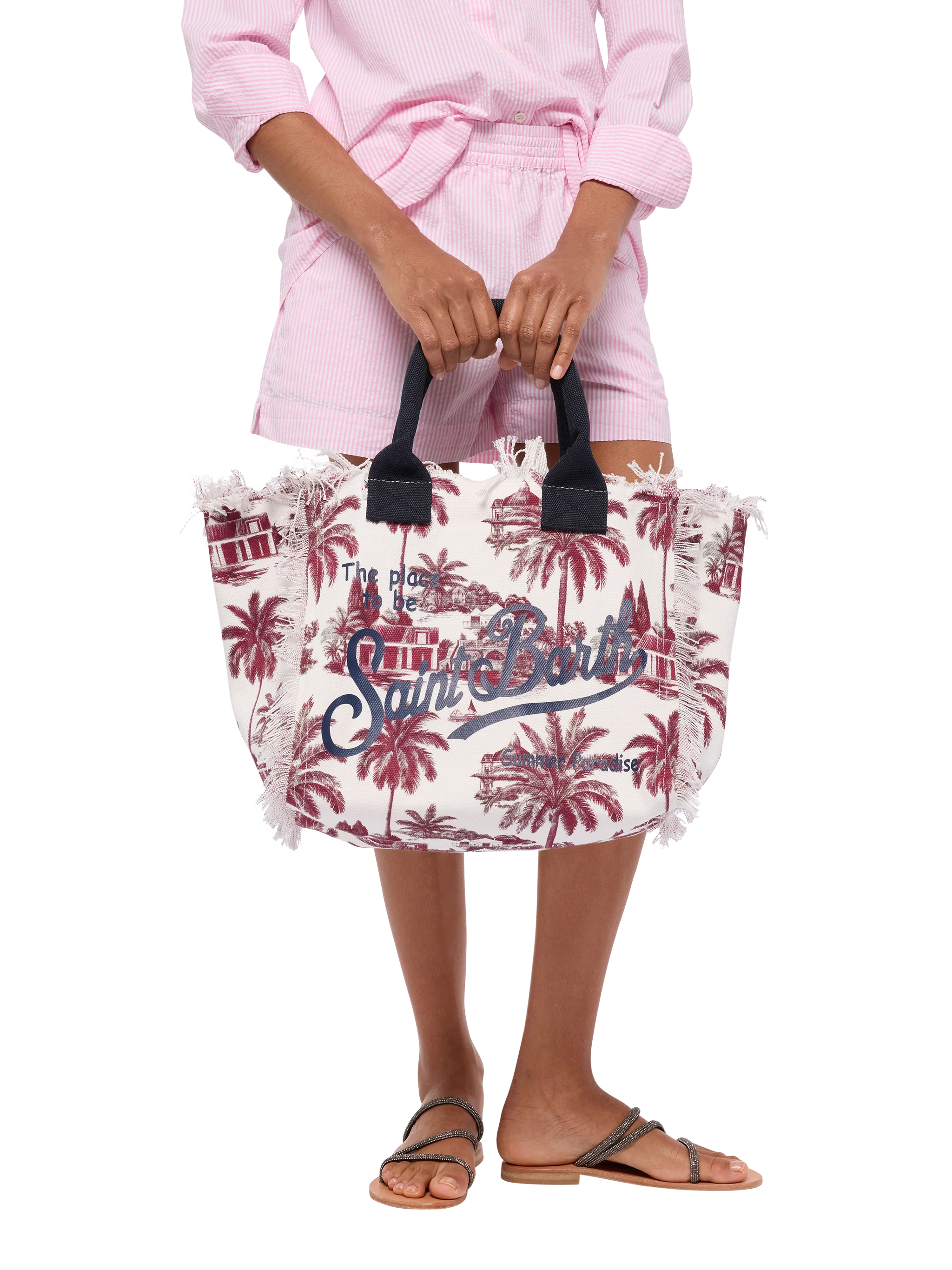 Borsa Saint Barth Canvas palme