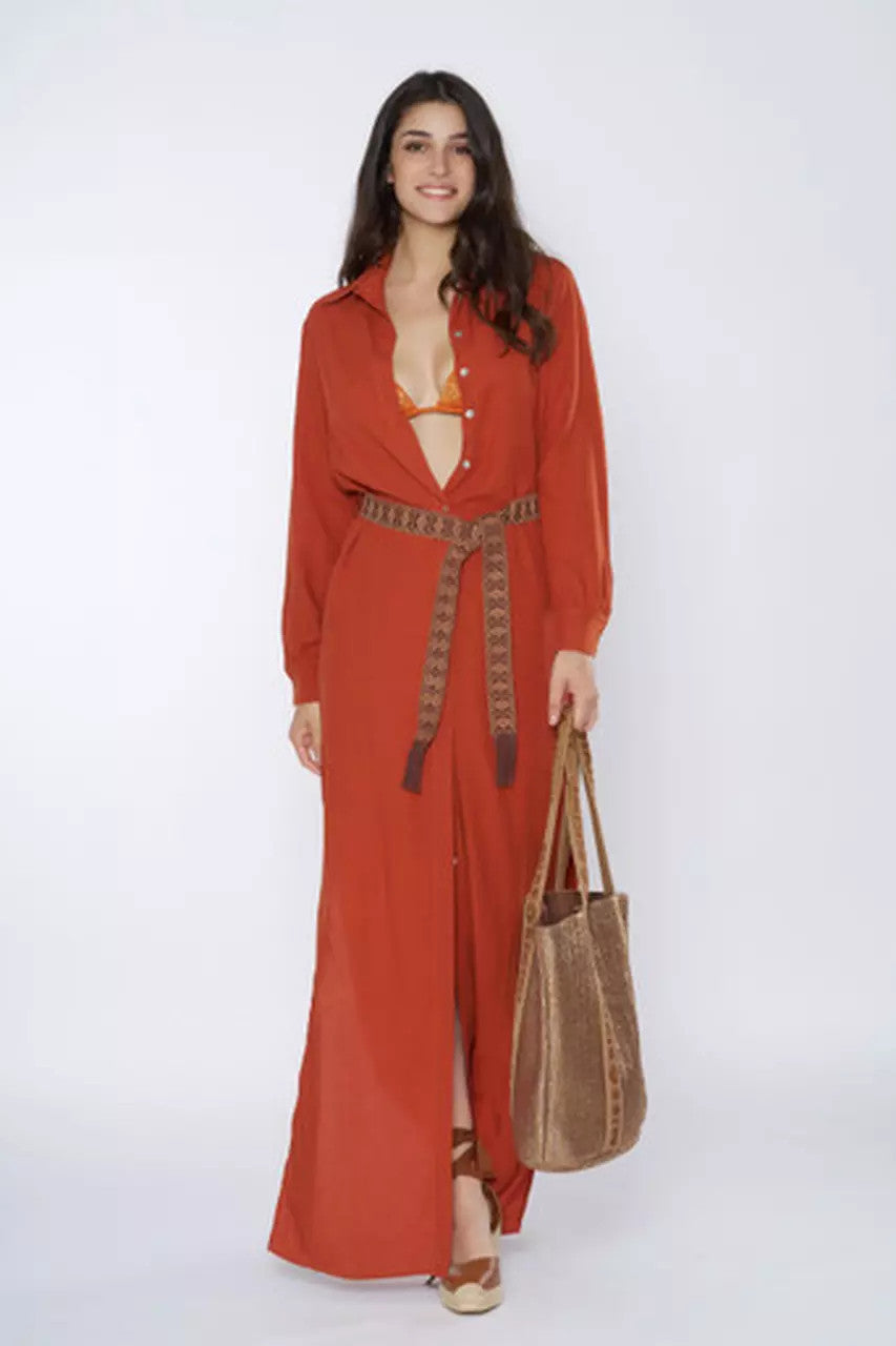 Miss Bikini Chemisier lungo con cintura