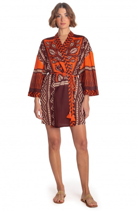 Pin-up KIMONO CORTO STAMPA BEAUTIFUL TREE