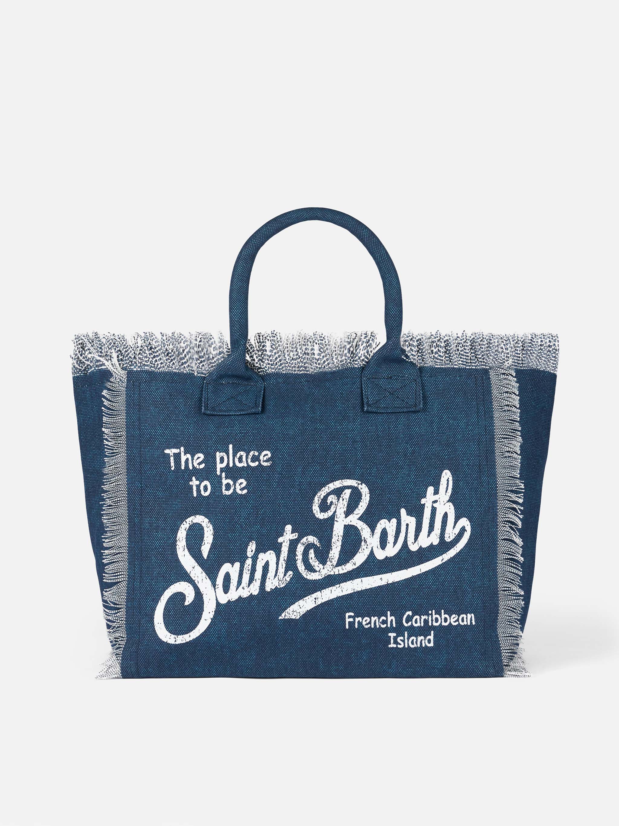 Borsa Saint Barth Canvas blu