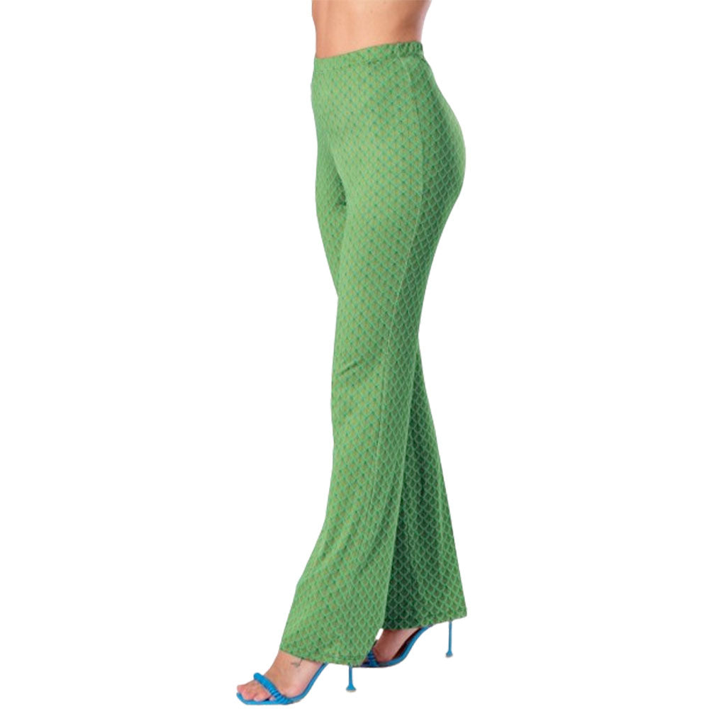 Pin-Up Pantalone in Jersey Stampa Squame